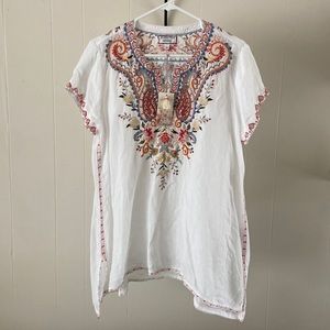 Johnny Was Tikal Swing Blouse Size Large NWT